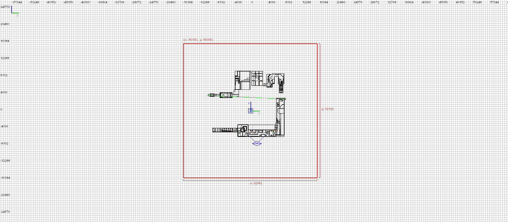 MAP CUT IN HALF AND REARRANGED